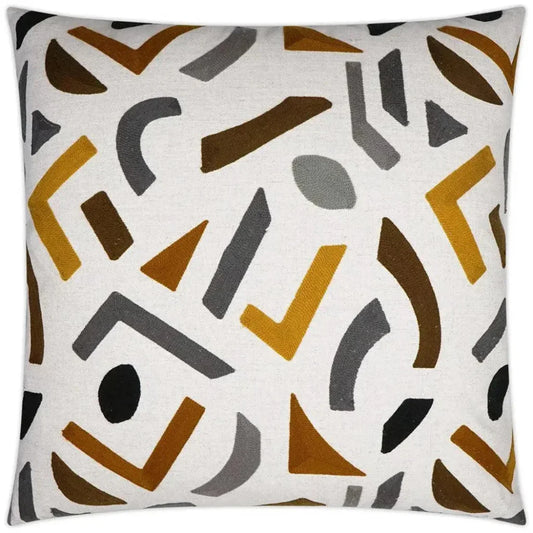 Oslo Abstract Tan Taupe Brown Large Throw Pillow Insert - LOOMLAN - D.V. Kap - Throw Pillows