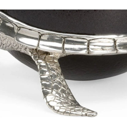 Ostrich Shell Turtle Black Box - LOOMLAN - Chelsea House - Boxes & Bowls