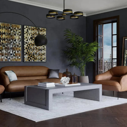 Oswin Chandelier Modern Black & Gold Iron - LOOMLAN - SUNPAN - Chandeliers