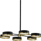 Oswin Chandelier Modern Black & Gold Iron - LOOMLAN - SUNPAN - Chandeliers