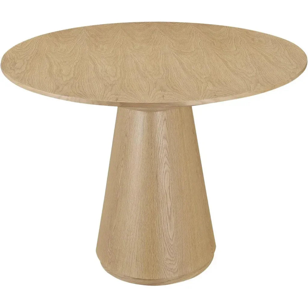 Otago Natural Wood Oval Dining Table-Dining Tables-Moe's Home-LOOMLAN