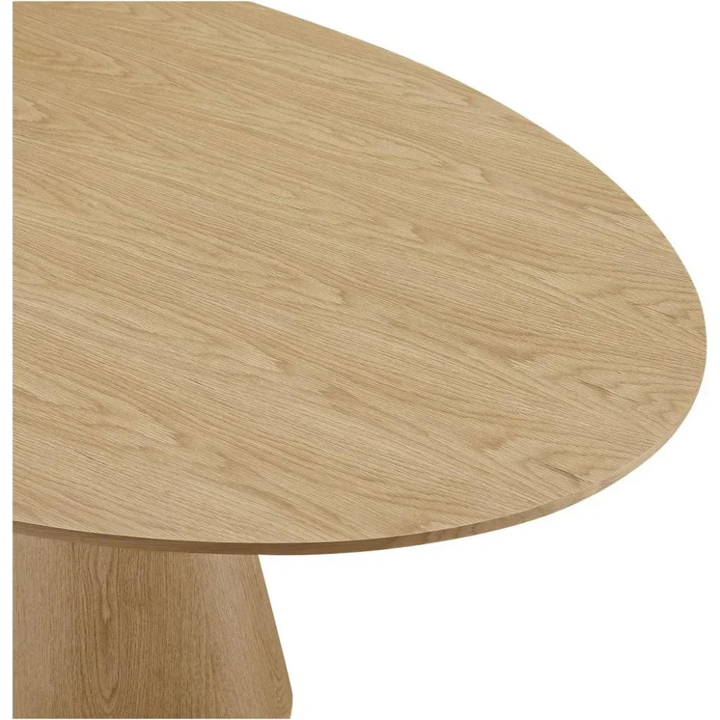 Otago Natural Wood Oval Dining Table-Dining Tables-Moe's Home-LOOMLAN