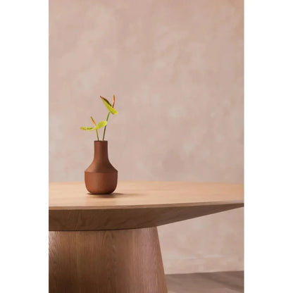 Otago Natural Wood Oval Dining Table-Dining Tables-Moe's Home-LOOMLAN