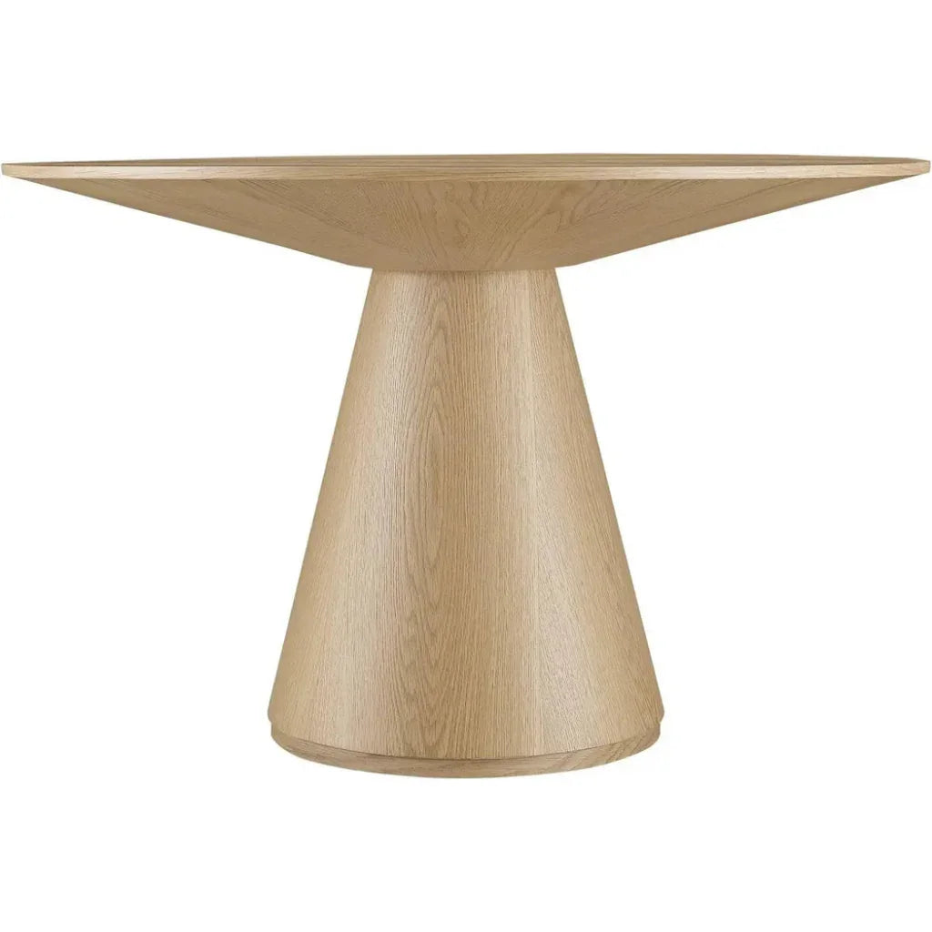 Otago Natural Wood Round Dining Table-Dining Tables-Moe's Home-LOOMLAN