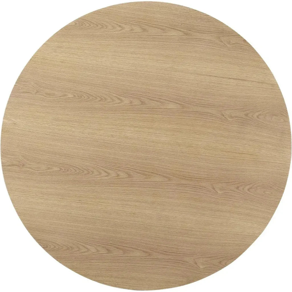 Otago Natural Wood Round Dining Table-Dining Tables-Moe's Home-LOOMLAN