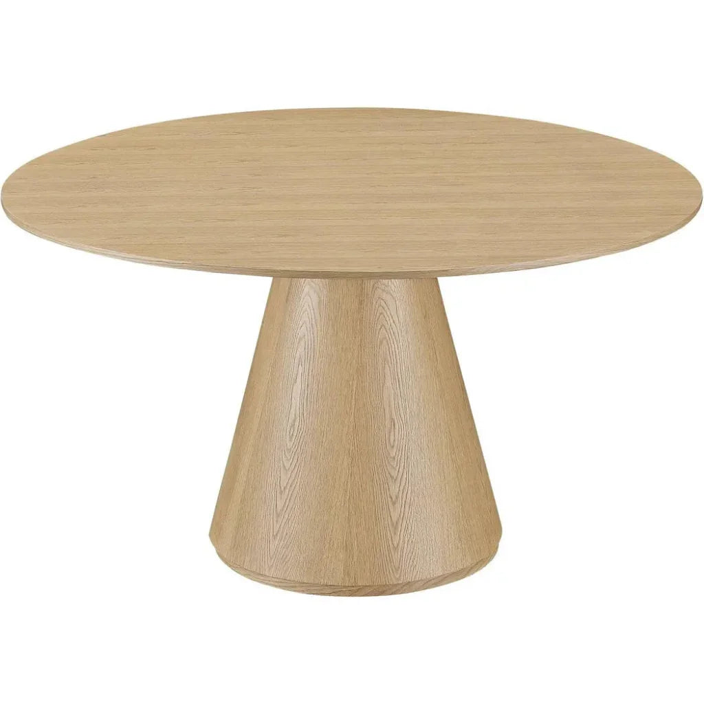Otago Natural Wood Round Dining Table-Dining Tables-Moe's Home-LOOMLAN