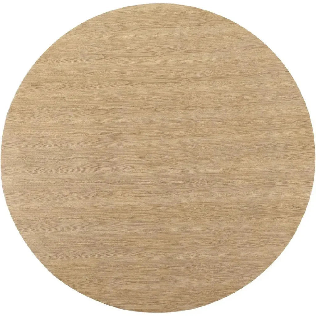 Otago Natural Wood Round Dining Table-Dining Tables-Moe's Home-LOOMLAN
