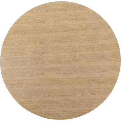 Otago Natural Wood Round Dining Table-Dining Tables-Moe's Home-LOOMLAN