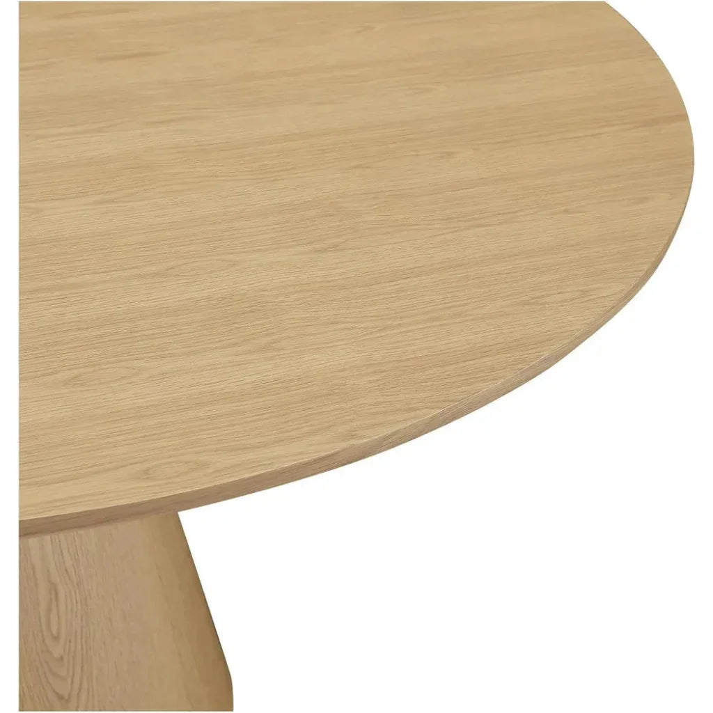 Otago Natural Wood Round Dining Table-Dining Tables-Moe's Home-LOOMLAN