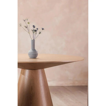 Otago Natural Wood Round Dining Table-Dining Tables-Moe's Home-LOOMLAN