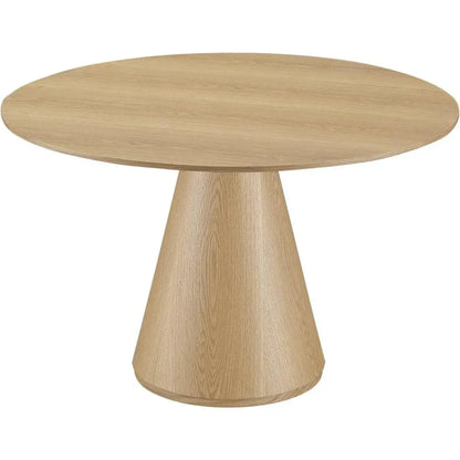 Otago Natural Wood Round Dining Table-Dining Tables-Moe's Home-LOOMLAN