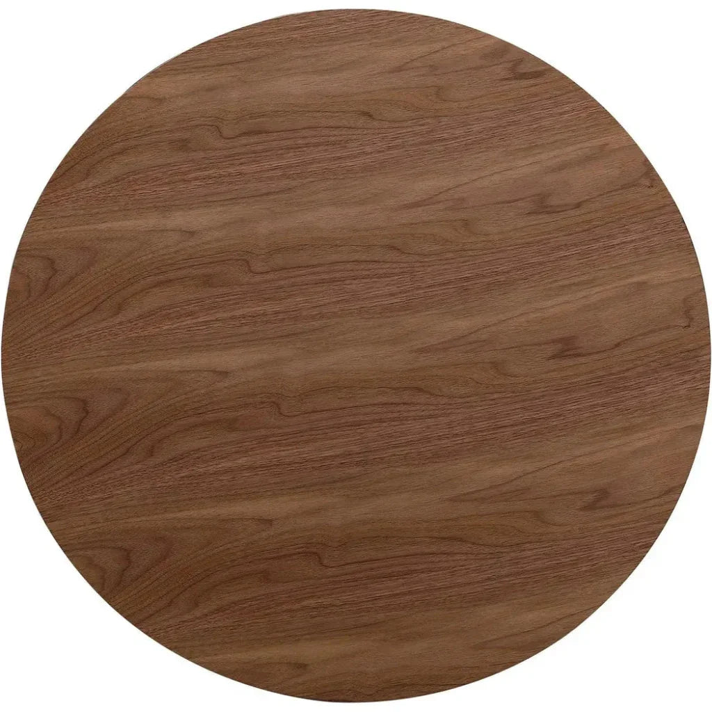Otago Wood Brown Round Coffee Table - LOOMLAN - Moe's Home - Coffee Tables
