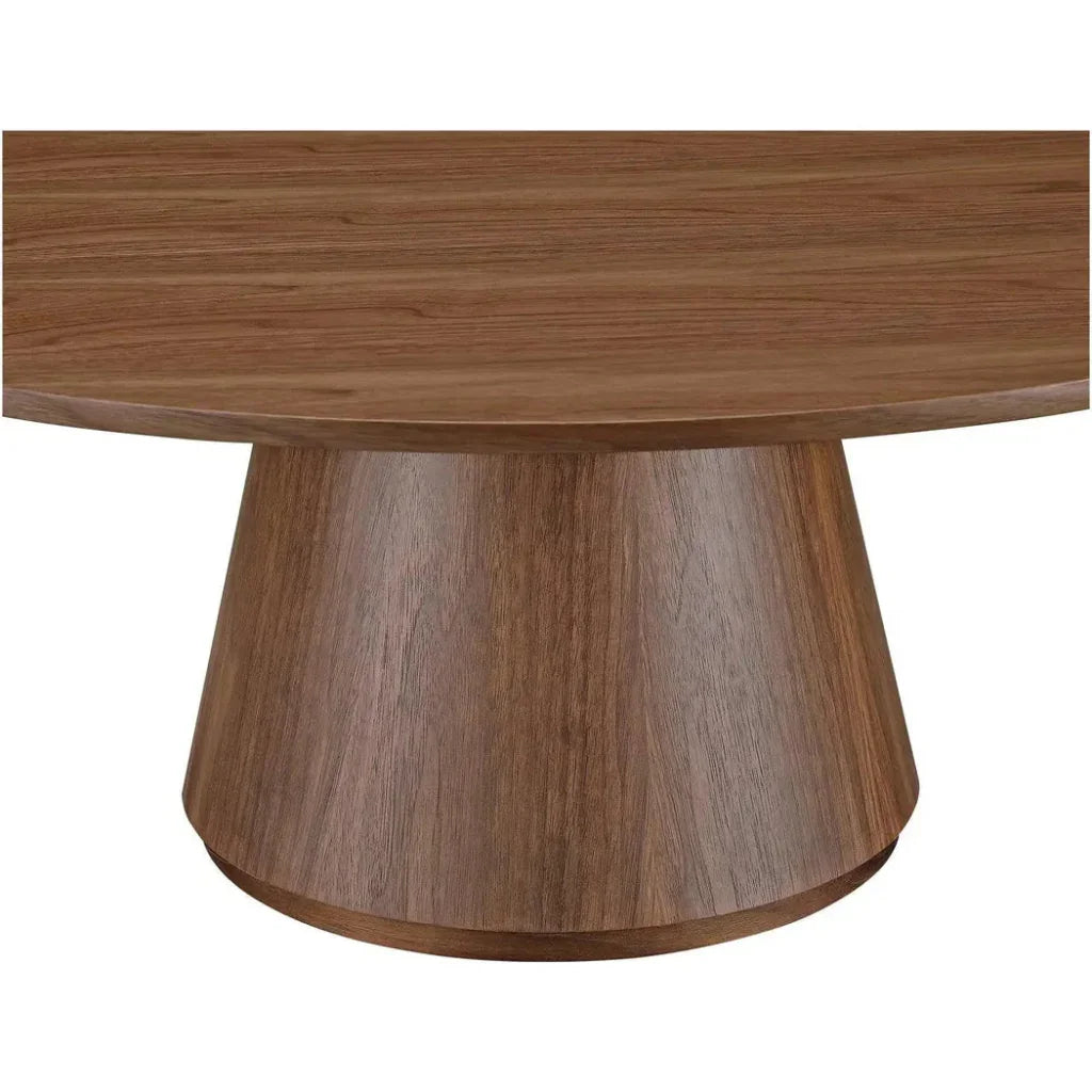 Otago Wood Brown Round Coffee Table - LOOMLAN - Moe's Home - Coffee Tables