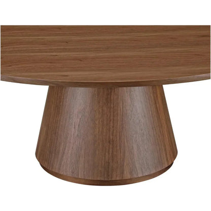 Otago Wood Brown Round Coffee Table - LOOMLAN - Moe's Home - Coffee Tables