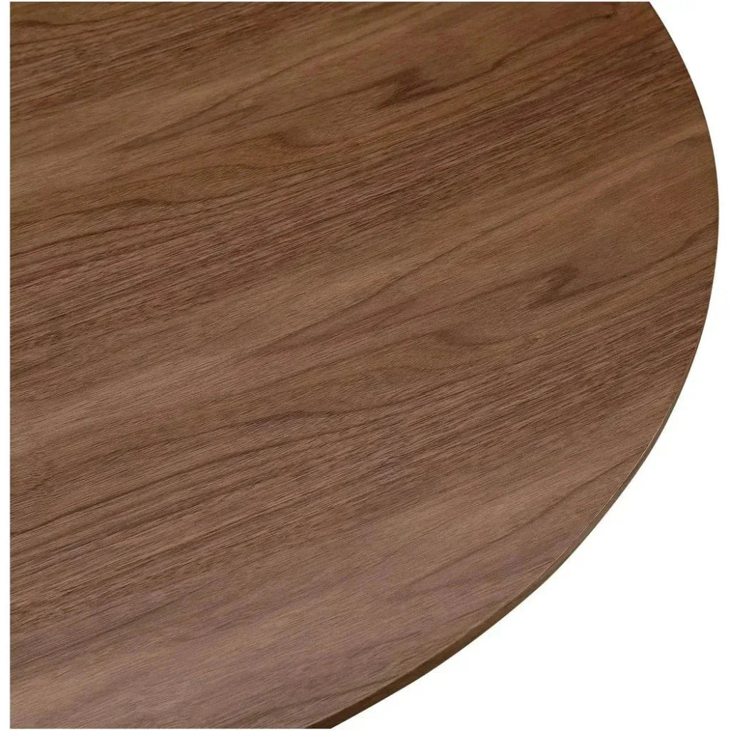 Otago Wood Brown Round Coffee Table - LOOMLAN - Moe's Home - Coffee Tables