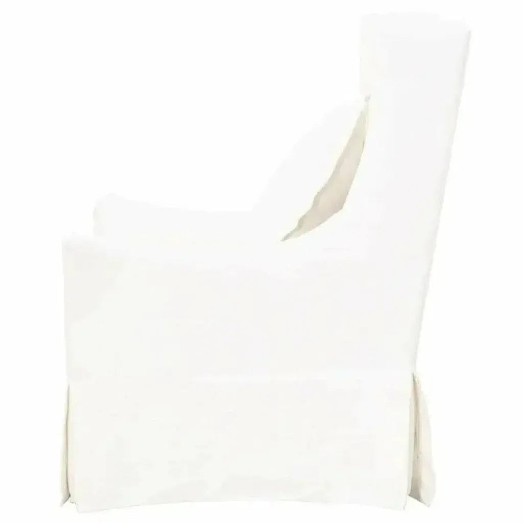 Otto Swivel Club Chair Creme Crepe - LOOMLAN - Essentials For Living - Club Chairs