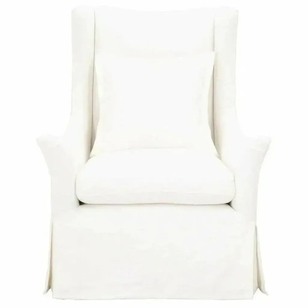 Otto Swivel Club Chair Creme Crepe - LOOMLAN - Essentials For Living - Club Chairs