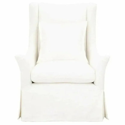 Otto Swivel Club Chair Creme Crepe - LOOMLAN - Essentials For Living - Club Chairs