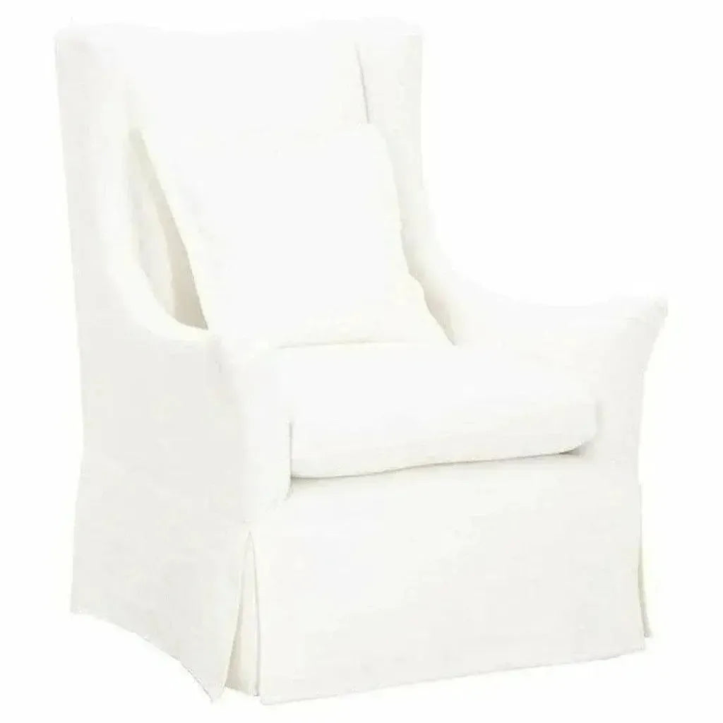 Otto Swivel Club Chair Creme Crepe - LOOMLAN - Essentials For Living - Club Chairs