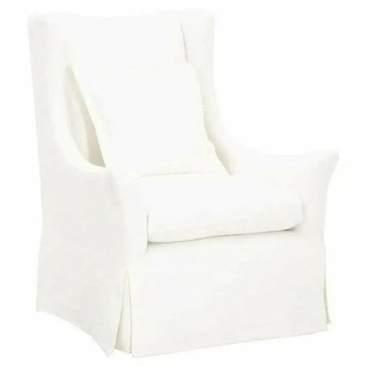 Otto Swivel Club Chair Creme Crepe - LOOMLAN - Essentials For Living - Club Chairs