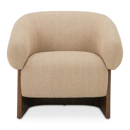 Otto Walnut Veneer Base Accent Chair - LOOMLAN - Moe's Home - Club Chairs
