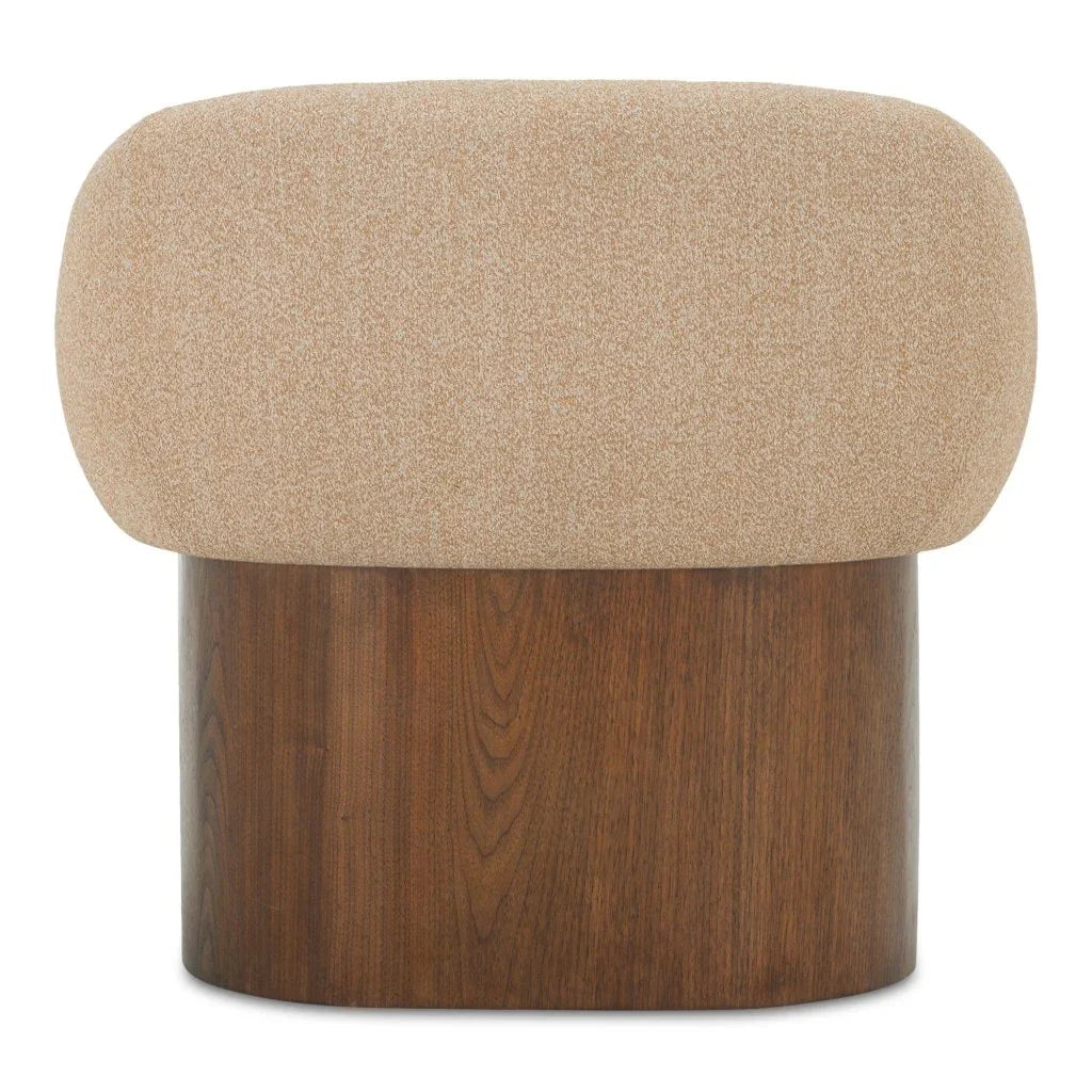 Otto Walnut Veneer Base Accent Chair - LOOMLAN - Moe's Home - Club Chairs