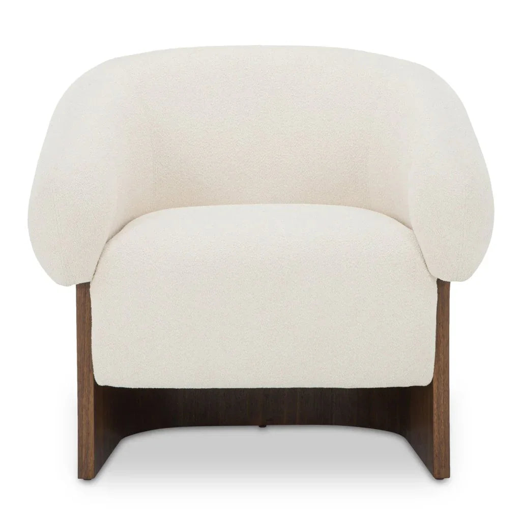 Otto Walnut Veneer Base Accent Chair - LOOMLAN - Moe's Home - Club Chairs
