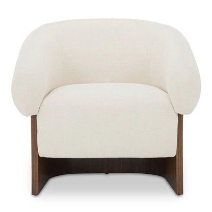 Otto Walnut Veneer Base Accent Chair - LOOMLAN - Moe's Home - Club Chairs
