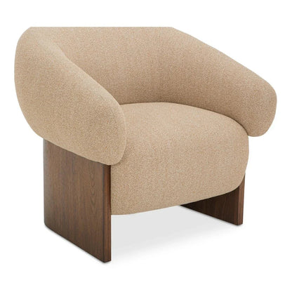 Otto Walnut Veneer Base Accent Chair - LOOMLAN - Moe's Home - Club Chairs