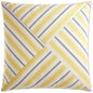 Ottoman Stripe Yellow Throw Pillow Insert - LOOMLAN - D.V. Kap - Throw Pillows