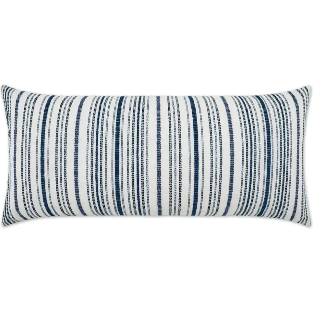 Outdoor Accola Lumbar Pillow - Indigo-Outdoor Pillows-D.V. Kap-LOOMLAN