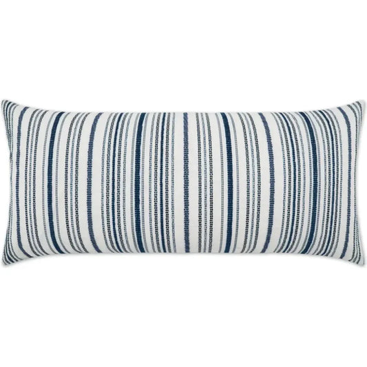 Outdoor Accola Lumbar Pillow - Indigo-Outdoor Pillows-D.V. Kap-LOOMLAN