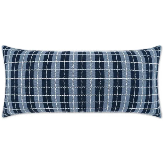 Outdoor Ando Lumbar Pillow - Azure-Outdoor Pillows-D.V. Kap-LOOMLAN