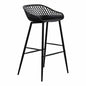 Outdoor Barstool Black Set (Bar Height)-Outdoor Bar Stools-Moe's Home-LOOMLAN
