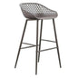 Outdoor Barstool Grey Set Black (Bar Height)-Outdoor Bar Stools-Moe's Home-LOOMLAN