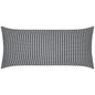 Outdoor Bedford Lumbar Pillow - Black-Outdoor Pillows-D.V. Kap-LOOMLAN