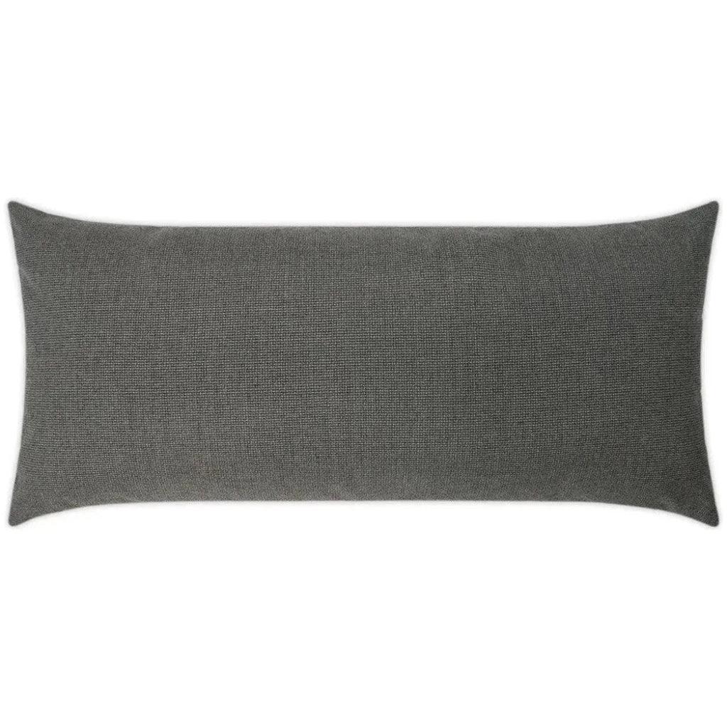 Outdoor Bliss Lumbar Pillow - Smoke-Outdoor Pillows-D.V. Kap-LOOMLAN