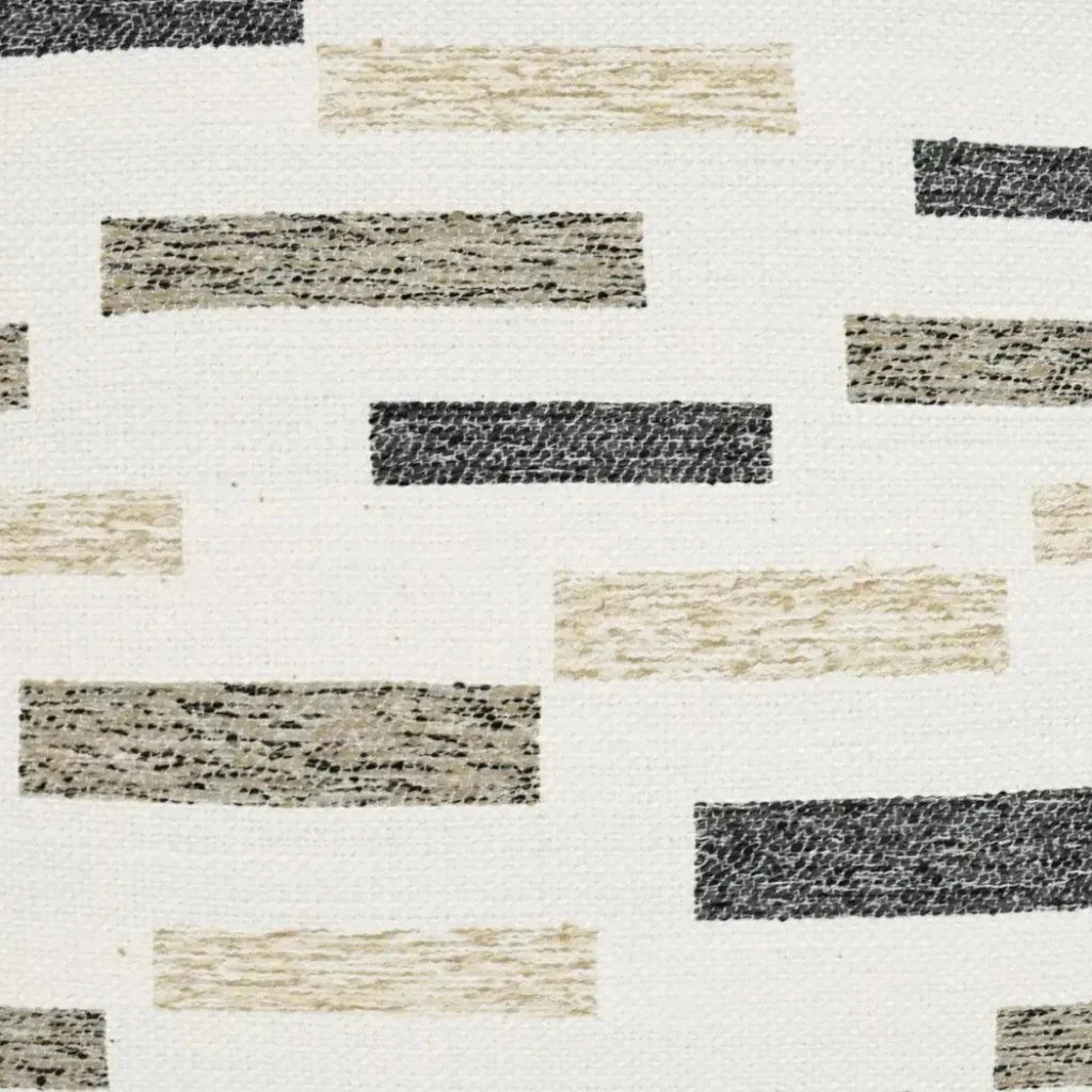 Outdoor Blockweave Lumbar Pillow - Natural-Outdoor Pillows-D.V. Kap-LOOMLAN