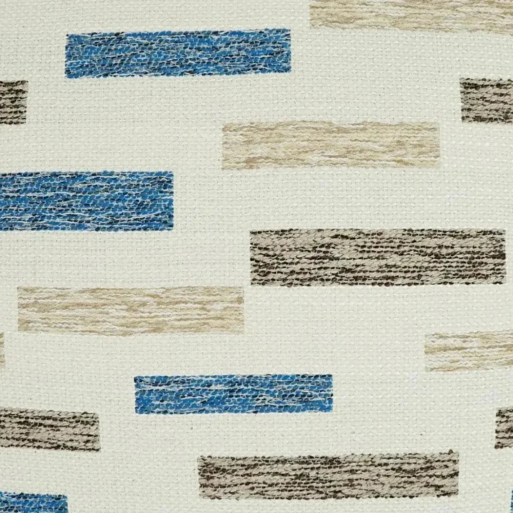 Outdoor Blockweave Pillow - Blue-Outdoor Pillows-D.V. Kap-LOOMLAN