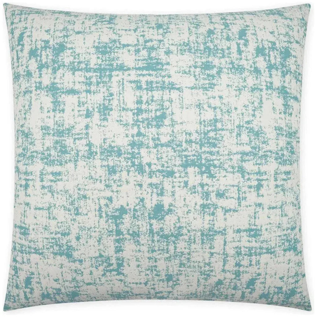 Outdoor Bluff Pillow - Aqua-Outdoor Pillows-D.V. Kap-LOOMLAN