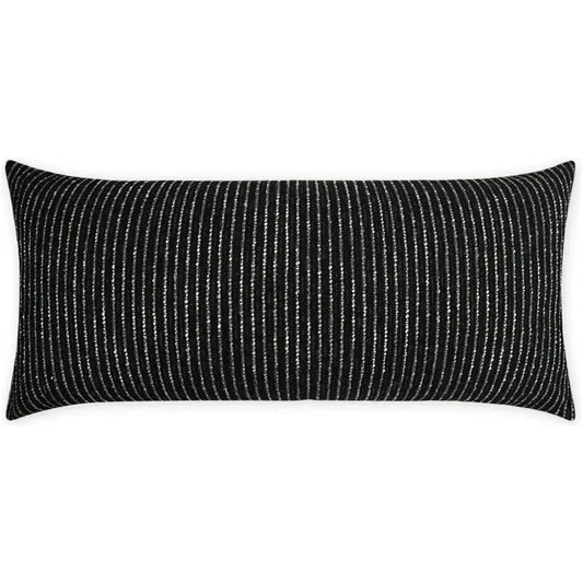 Outdoor Burson Lumbar Pillow - Onyx-Outdoor Pillows-D.V. Kap-LOOMLAN