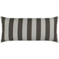 Outdoor Café Stripe Lumbar Pillow - Driftwood-Outdoor Pillows-D.V. Kap-LOOMLAN