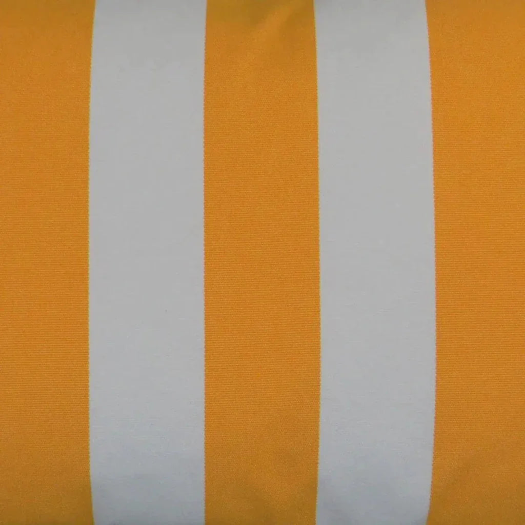 Outdoor Café Stripe Lumbar Pillow - Yellow-Outdoor Pillows-D.V. Kap-LOOMLAN