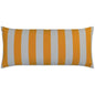 Outdoor Café Stripe Lumbar Pillow - Yellow-Outdoor Pillows-D.V. Kap-LOOMLAN