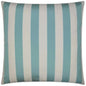 Outdoor Café Stripe Pillow - Aqua-Outdoor Pillows-D.V. Kap-LOOMLAN