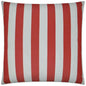 Outdoor Café Stripe Pillow - Red-Outdoor Pillows-D.V. Kap-LOOMLAN