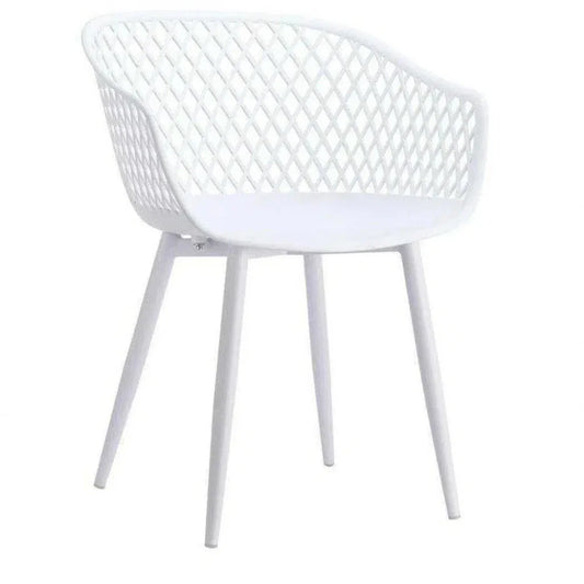 Outdoor Chair White Set-Outdoor Accent Chairs-Moe's Home-LOOMLAN