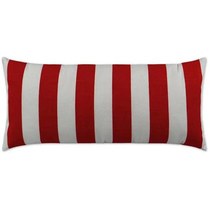 Outdoor Classics Lumbar Pillow - Red-Outdoor Pillows-D.V. Kap-LOOMLAN