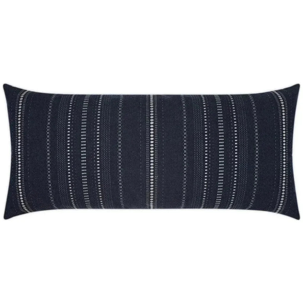 Outdoor Copeland Lumbar Pillow - Midnight-Outdoor Pillows-D.V. Kap-LOOMLAN