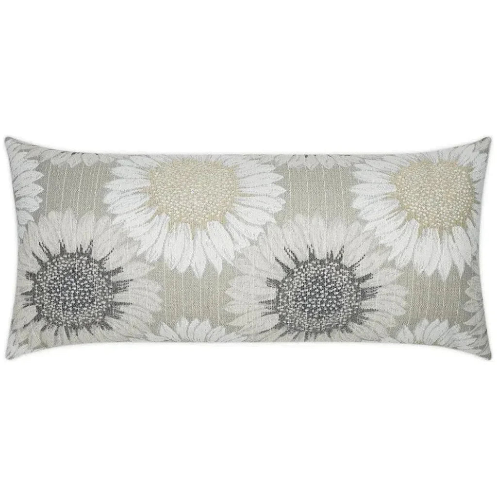 Outdoor Daisy Chain Lumbar Pillow - Sand-Outdoor Pillows-D.V. Kap-LOOMLAN